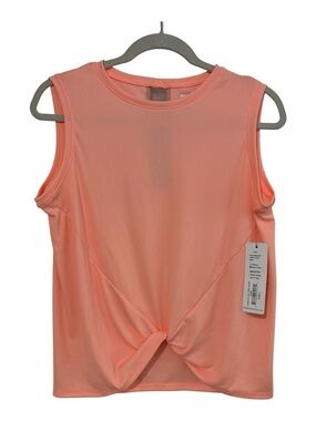 NWT Lucky In Love Apricot Sleeveless Twist Top L